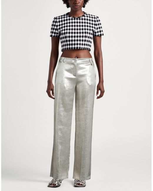 Patrizia Pepe Gray Pants Polyester