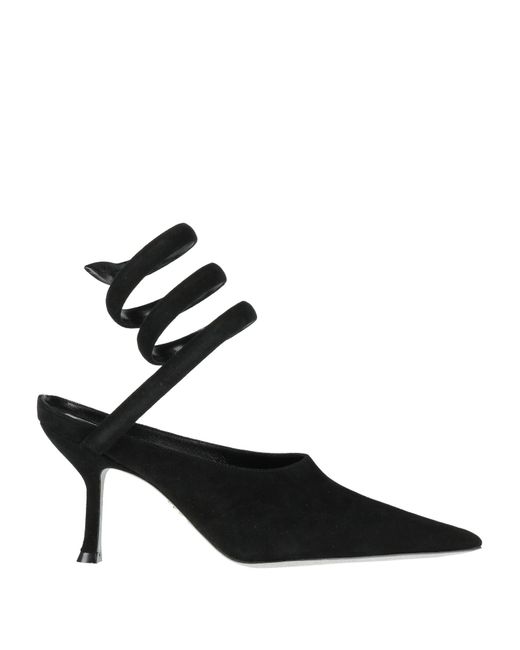 Rene Caovilla Black Pumps Leather