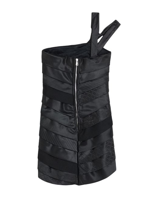 Coperni Black Mini Dress Acetate, Polyamide, Elastane