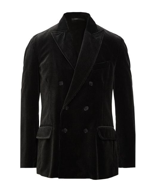 Giorgio Armani Black Blazer Cotton for men