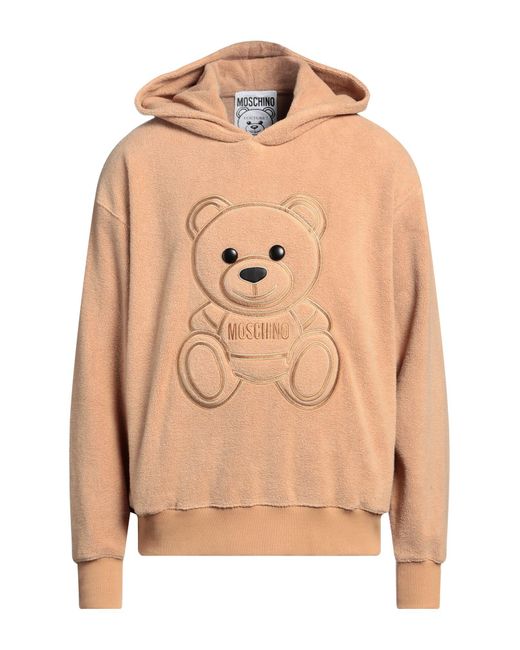 Moschino Natural Camel Sweatshirt Cotton for men