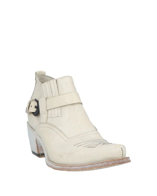 Jo Ghost White Ankle Boots