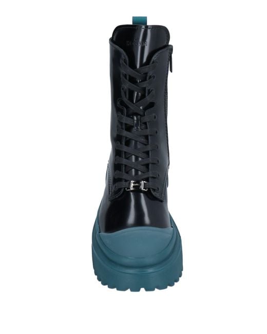 Hogan Blue Ankle Boots