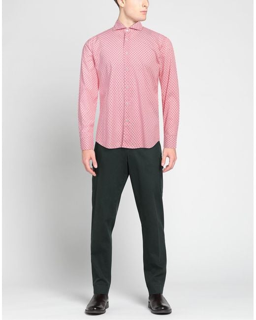 Camisa Fedeli de hombre de color Pink