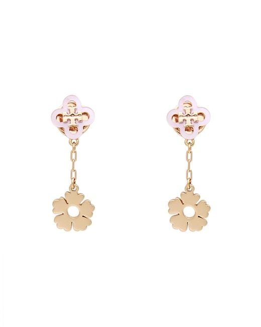 Orecchini di Tory Burch in Natural
