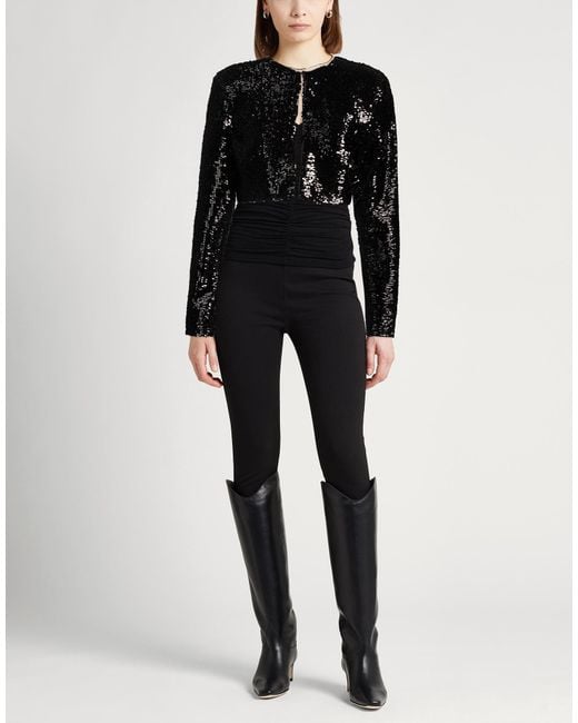 GIUSEPPE DI MORABITO Black Jacket Polyester, Elastane