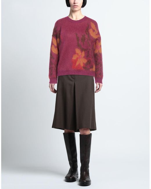 SOLOTRE Pink Sweater Mohair Wool, Polyamide, Wool