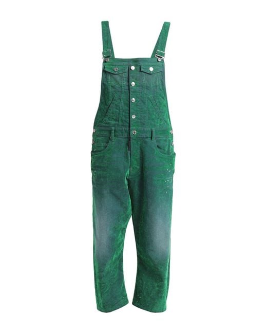 DSquared² Green Dungarees