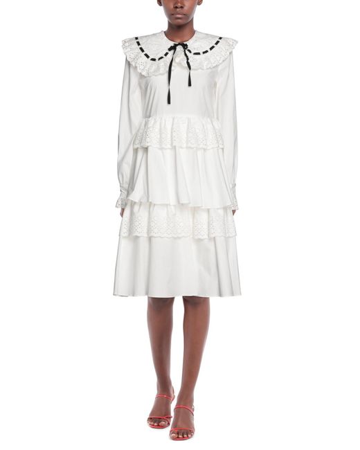 Manoush White Midi Dress
