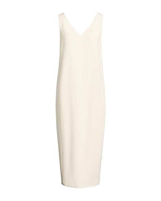 Helmut Lang White Midi Dress