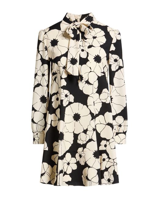Céline White Mini Dress Wool, Mohair Wool