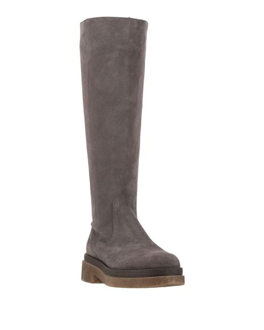 Pollini Brown Boot Leather