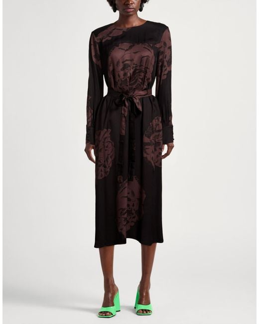 MEIMEIJ Black Midi Dress Viscose