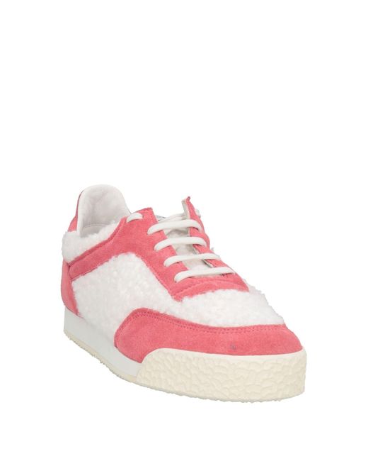 Spalwart Pink Sneakers Leather, Textile Fibers for men