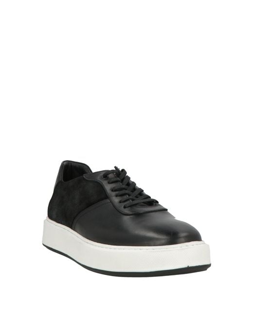Cerruti 1881 Black Sneakers Cow Leather for men