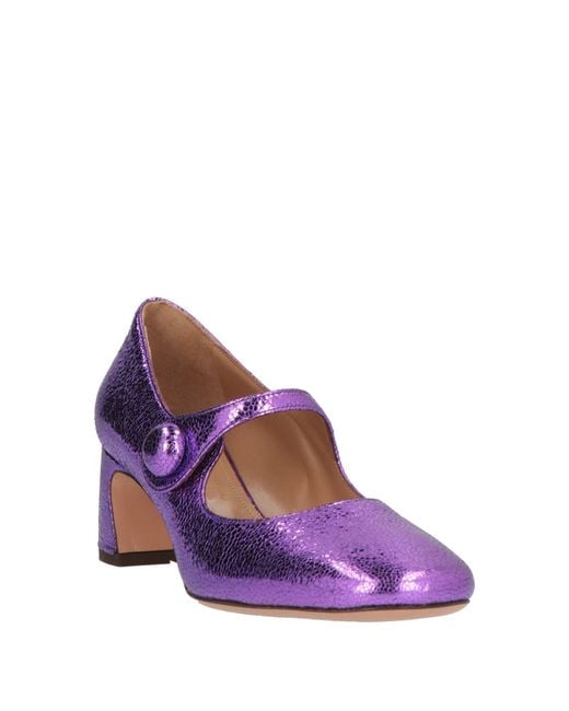 A.Bocca Purple Pumps Leather