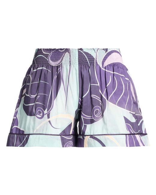F.R.S For Restless Sleepers Purple Shorts & Bermuda Shorts Cotton, Silk