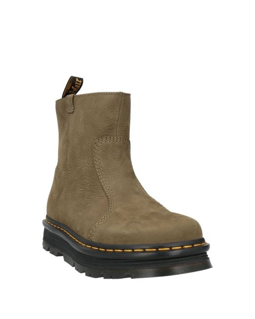 Dr. Martens Brown Military Ankle Boots Leather for men