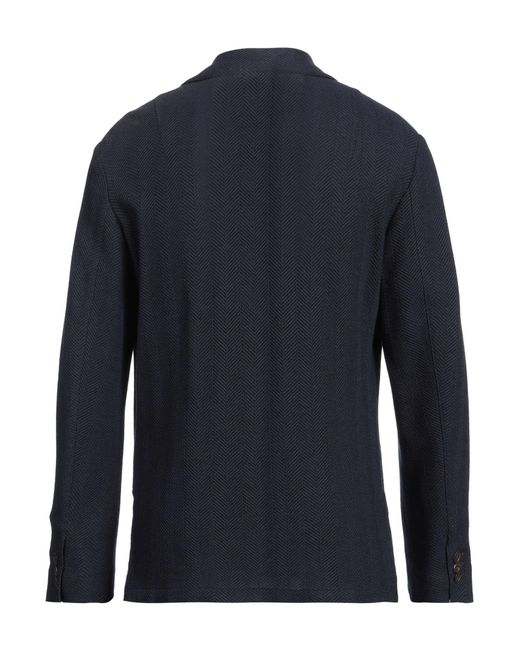 Boglioli Blue Midnight Blazer Cotton for men