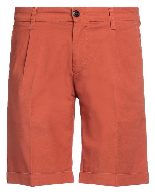 RE_HASH Orange Shorts & Bermuda Shorts Cotton, Elastane for men