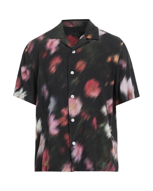 Rag & Bone Black Shirt Viscose for men