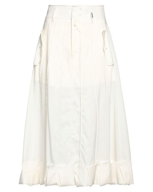 High White Midi Skirt