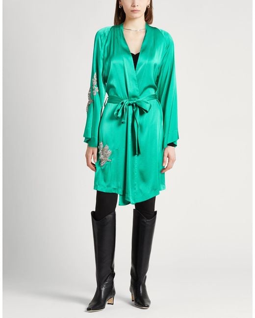 Forte_forte Blue Emerald Jacket Silk, Elastane