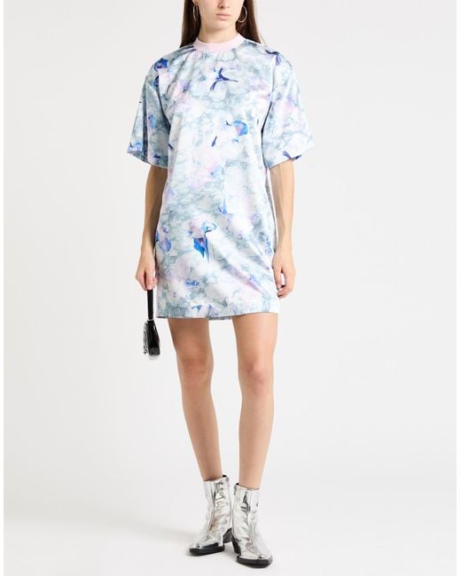 Ice Play Blue Mini Dress Polyester, Elastane