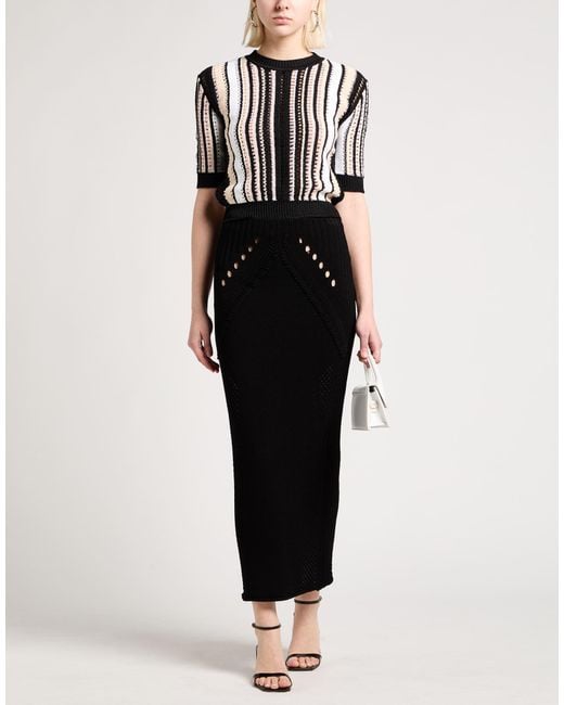 Circus Hotel Black Midi Skirts