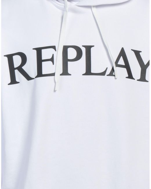 Replay White Sweatshirt for men