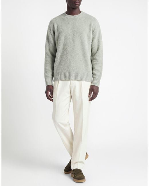 Roberto Collina Gray Sweater Merino Wool for men