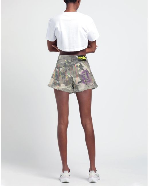 Actitude By Twinset Gray Denim Shorts