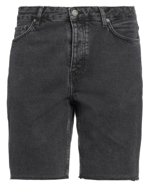 American Vintage Gray Denim Shorts for men