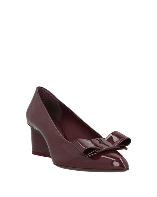 Ferragamo Purple Pumps