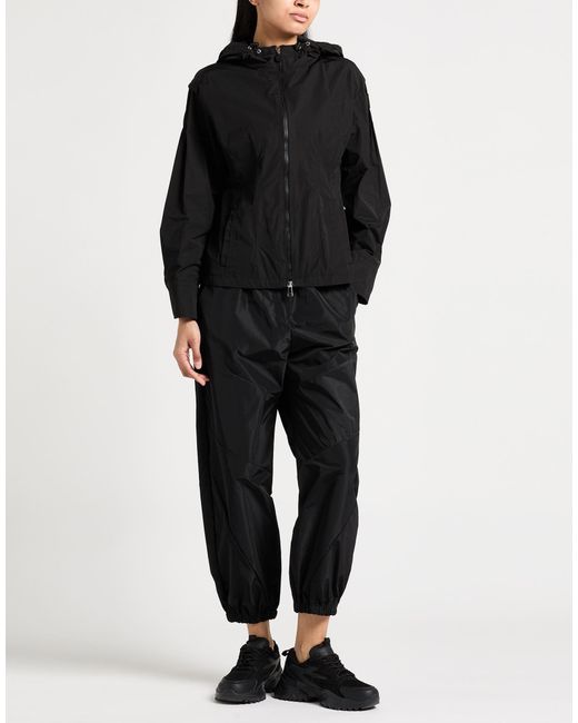 Moncler Black Jacket Polyester, Cotton