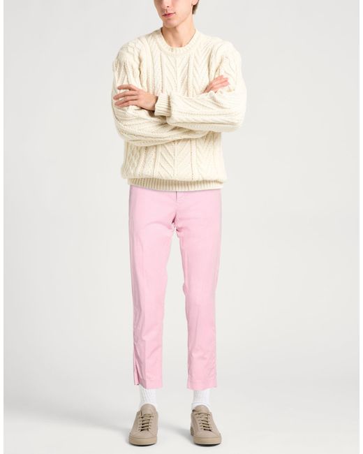 PT Torino Pink Pants Cotton, Elastane for men