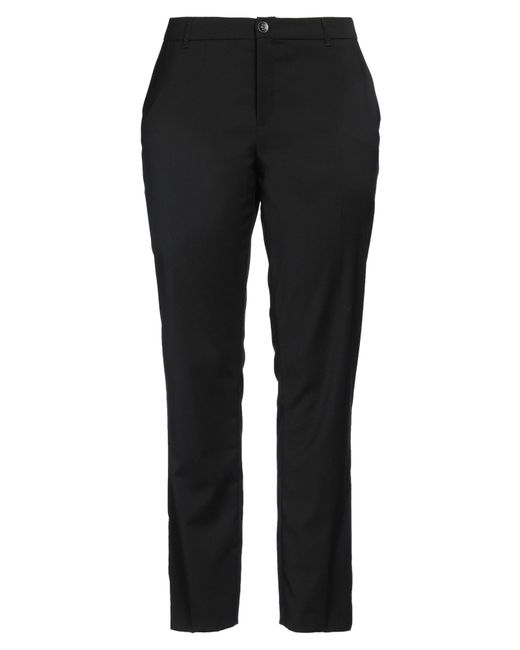 Xandres Black Pants Polyester, Wool, Elastane