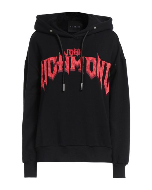 John Richmond Black Sweatshirt Cotton
