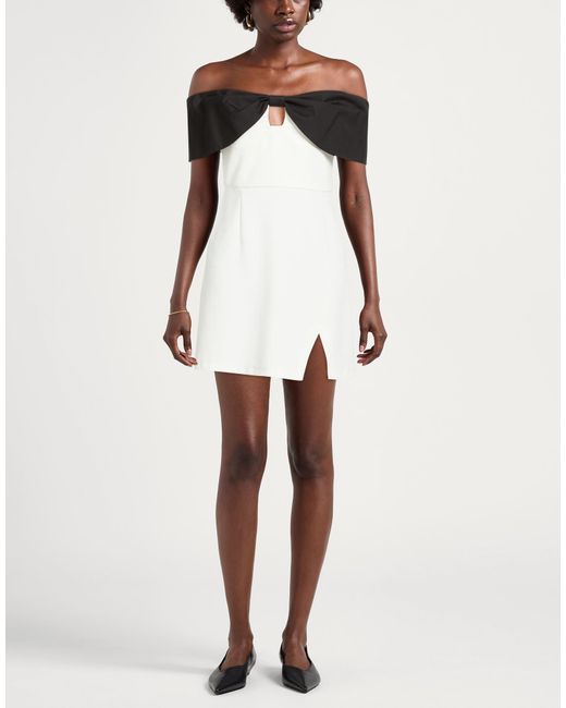 Imperial Black Mini Dress Polyester, Elastane, Cotton, Polyamide