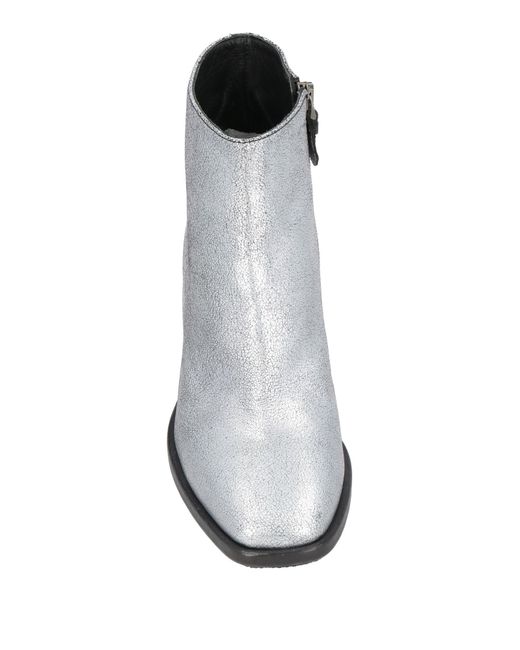 Pantanetti White Ankle Boots