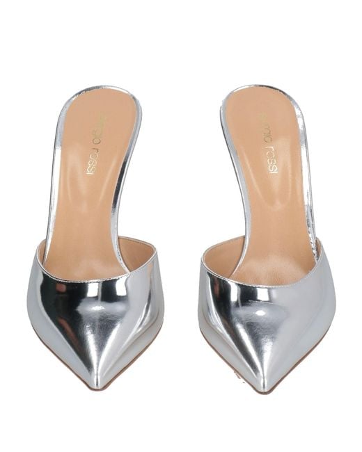 Sergio Rossi Metallic Mules & Clogs