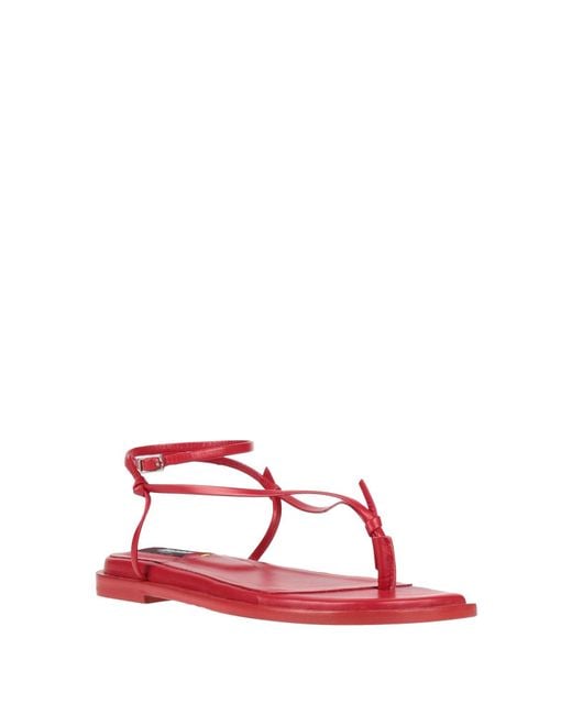 MSGM Red Thong Sandal
