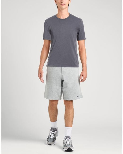 Alpha Studio Gray Lead T-Shirt Cotton for men