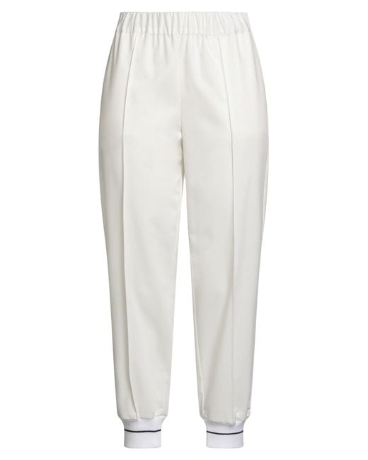 Semicouture White Trouser