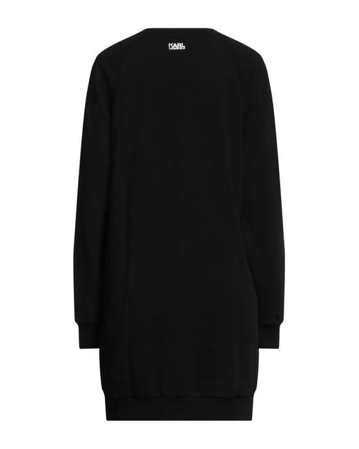Karl Lagerfeld Black Mini Dress Organic Cotton