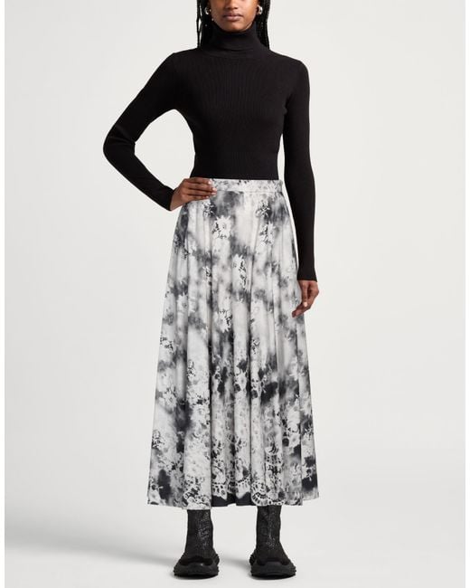MSGM Gray Maxi Skirt