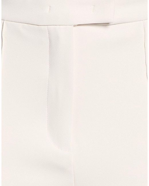 Liu Jo White Pants Polyester, Elastane