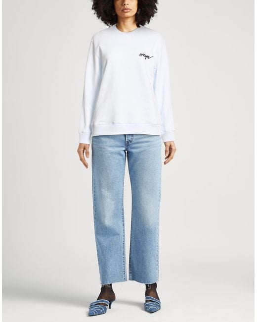 MSGM White Sweatshirt Cotton