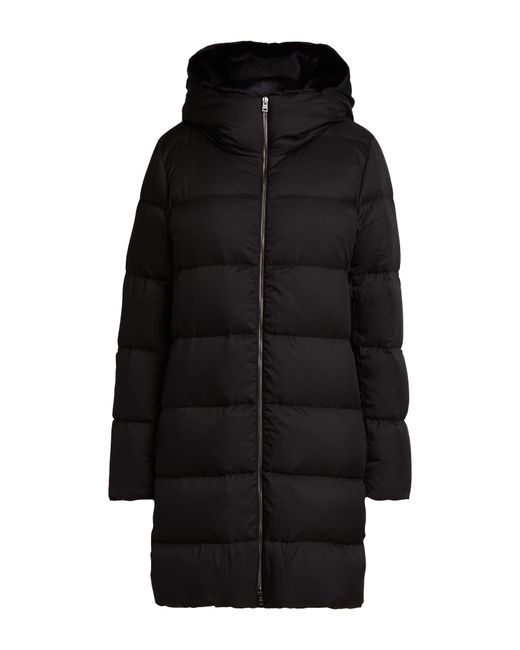 Herno Black Puffer Polyester