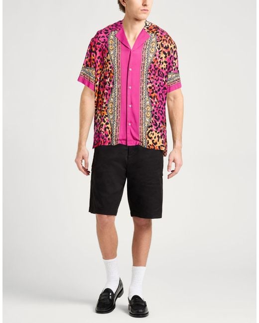 Just Cavalli Pink Shirt for men